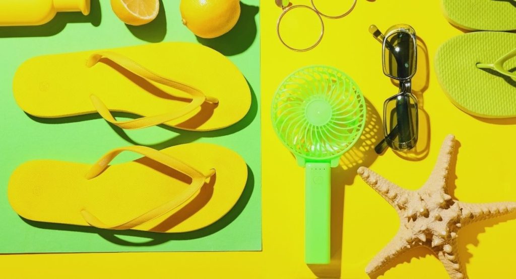 ventilateur portable avec brumisateur et réservoir d'eau en été